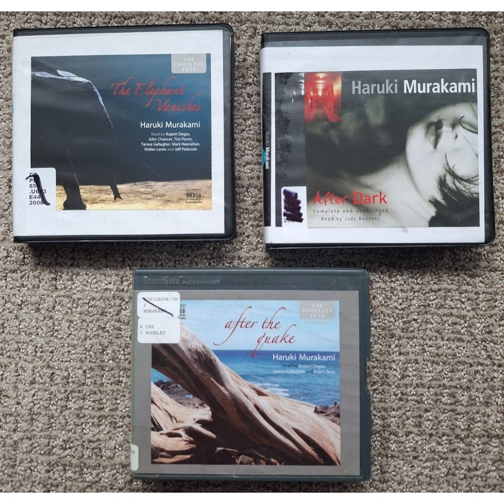 Haruki Murakami Lot of 3 Audiobooks Books on CD Unabridged Literary Fiction
